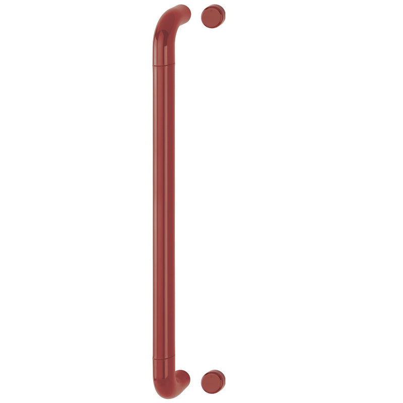 Hoppe 34mmØ Nylon 'D' Bolt Through Fixing Pull Handle 600mm - Claret (Burgundy) RAL3005