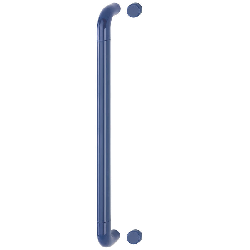 Hoppe 34mmØ Nylon 'D' Bolt Through Fixing Pull Handle 600mm - Cobalt Blue RAL5002