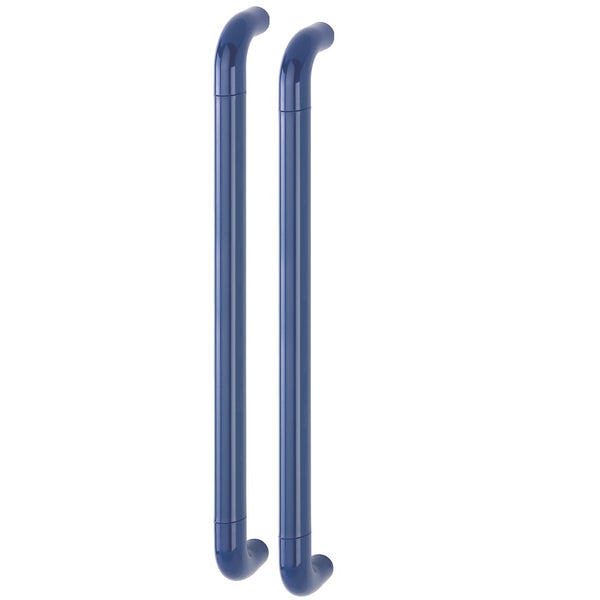 Hoppe 34mmØ Nylon 'D' Back To Back Fixing Pull Handle 600mm - Cobalt Blue RAL5002