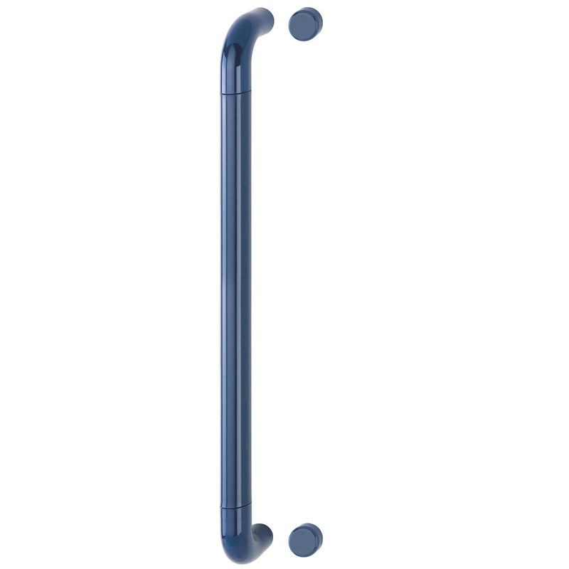 Hoppe 34mmØ Nylon 'D' Bolt Through Fixing Pull Handle 600mm - Midnight (Dark) Blue RAL5003