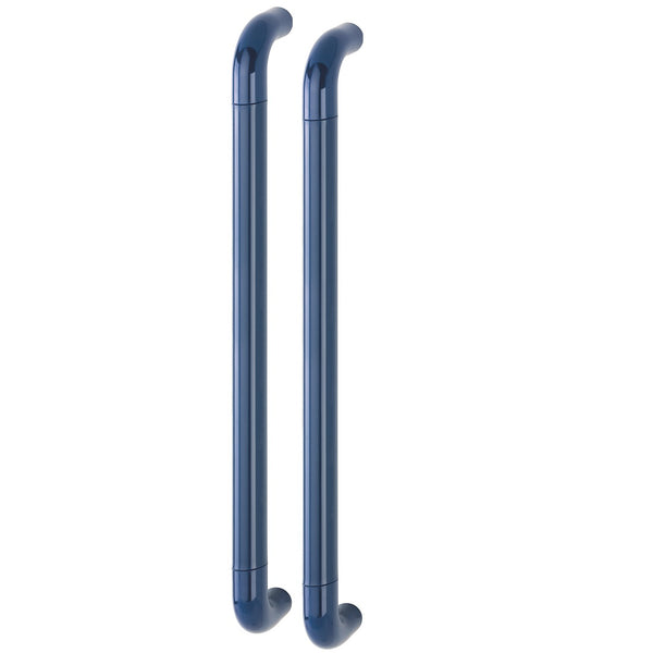 Hoppe 34mmØ Nylon 'D' Back To Back Fixing Pull Handle 600mm - Midnight (Dark) Blue RAL5003