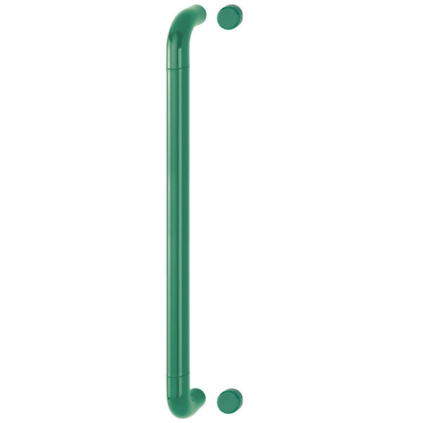 Hoppe 34mmØ Nylon 'D' Bolt Through Fixing Pull Handle 600mm - Green RAL6016