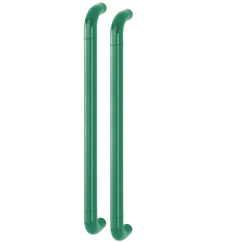 Hoppe 34mmØ Nylon 'D' Back To Back Fixing Pull Handle 600mm - Green RAL6016