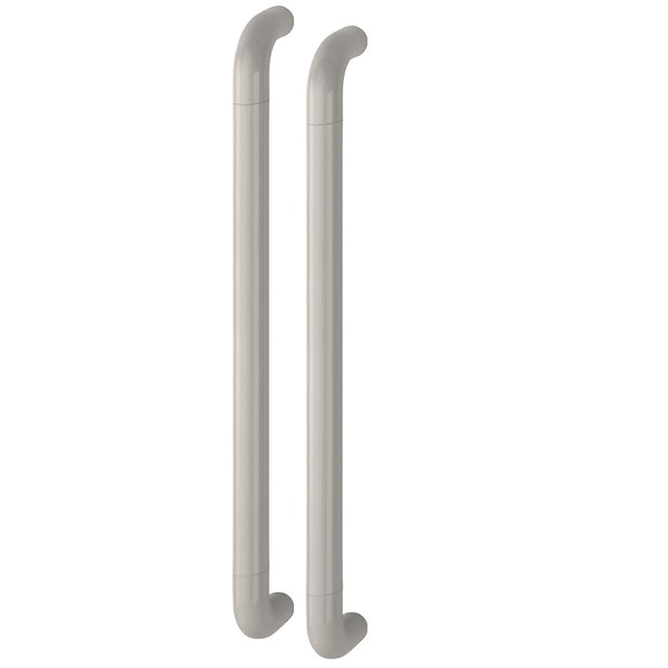 Hoppe 34mmØ Nylon 'D' Back To Back Fixing Pull Handle 600mm - Dove Grey RAL7506