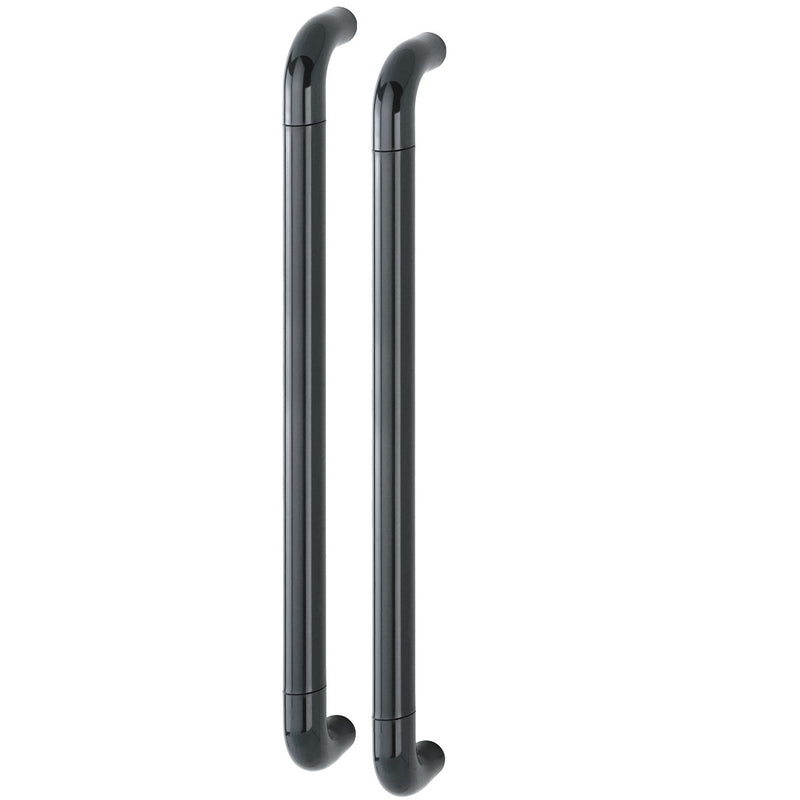 Hoppe 34mmØ Nylon 'D' Back To Back Fixing Pull Handle 600mm - Black RAL9017