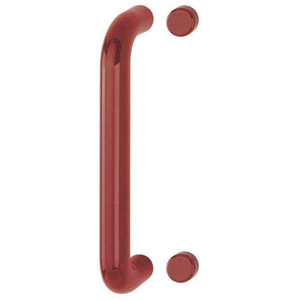 Hoppe 34mmØ Nylon 'D' Bolt Through Fixing Pull Handle 300mm - Claret (Burgundy) RAL3005