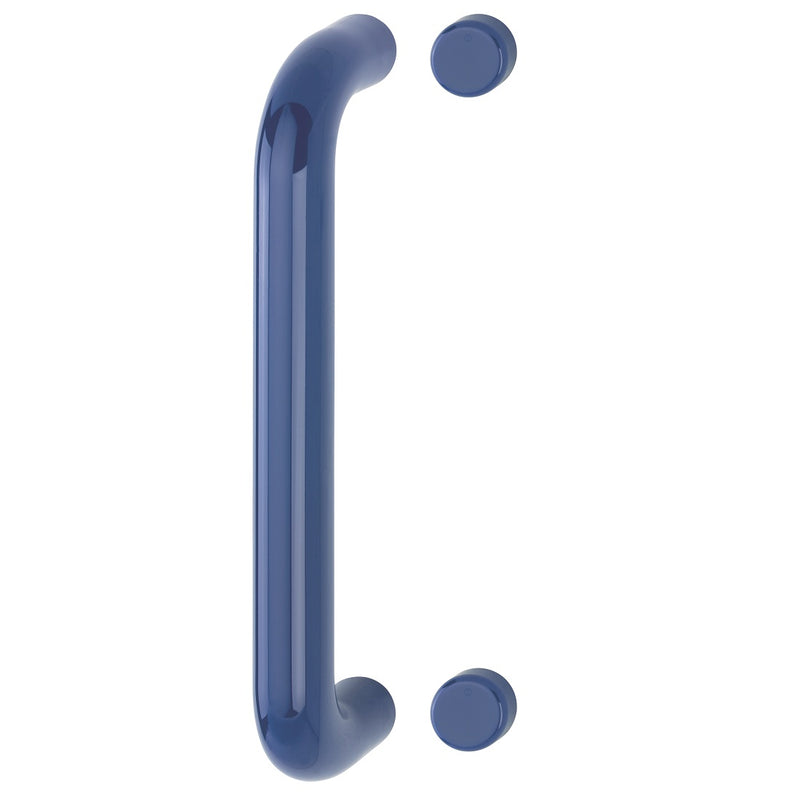 Hoppe 34mmØ Nylon 'D' Bolt Through Fixing Pull Handle 300mm - Cobalt Blue RAL5002