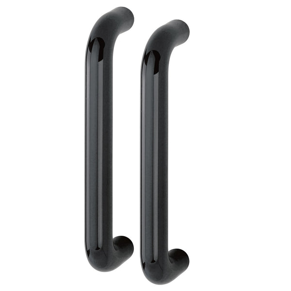 Hoppe 34mmØ Nylon 'D' Back To Back Fixing Pull Handle 300mm - Black RAL9017