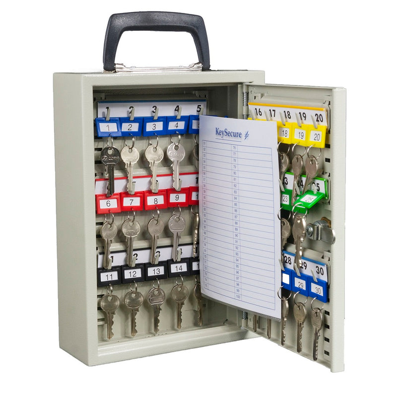 KeySecure Mobile Key Cabinet With Key Lock - 30 Hook