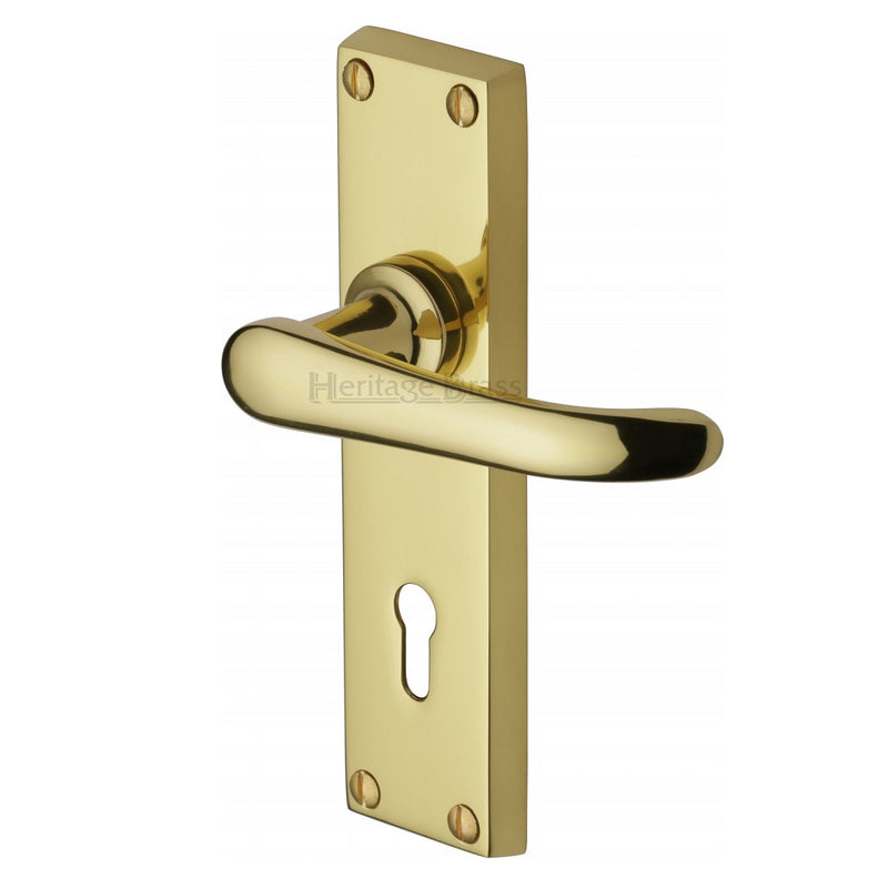 M.Marcus Windsor Lock Handles - Polished Brass